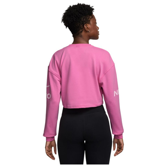 Nike Γυναικείο φούτερ Pro Dri-FIT Fleece Graphic Crewneck Sweatshirt